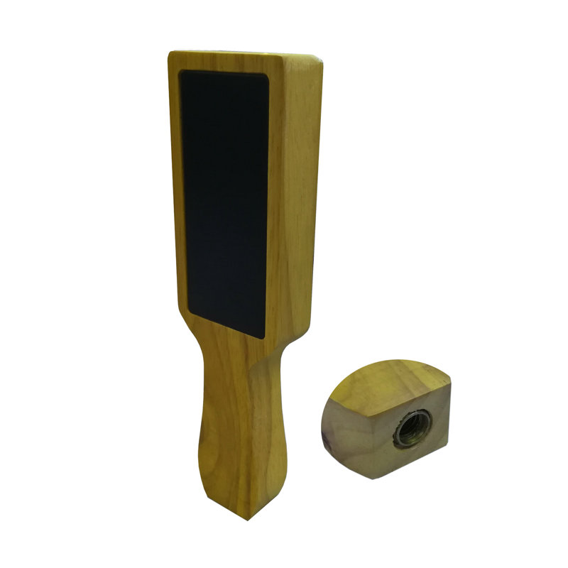 Gracie Oaks Wooden Beer Tap Handle Kit with Two Small Black Chalkboard
